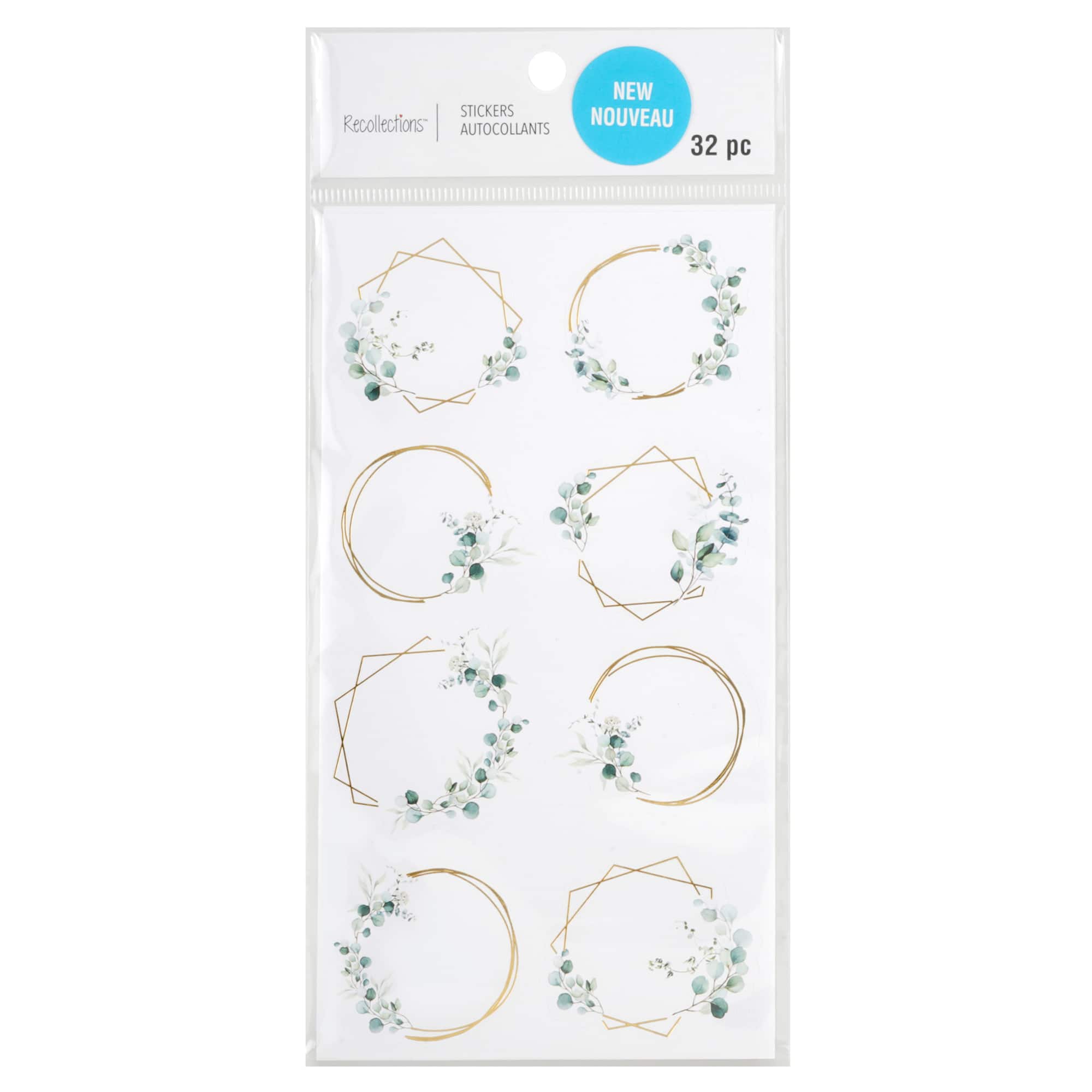Gold Wreath & Leaf Stickers by Recollections™